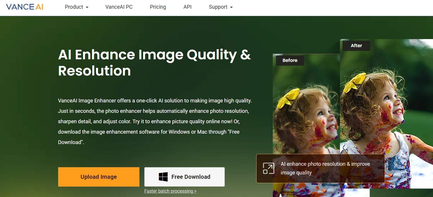 VanceAI Image Enhancer